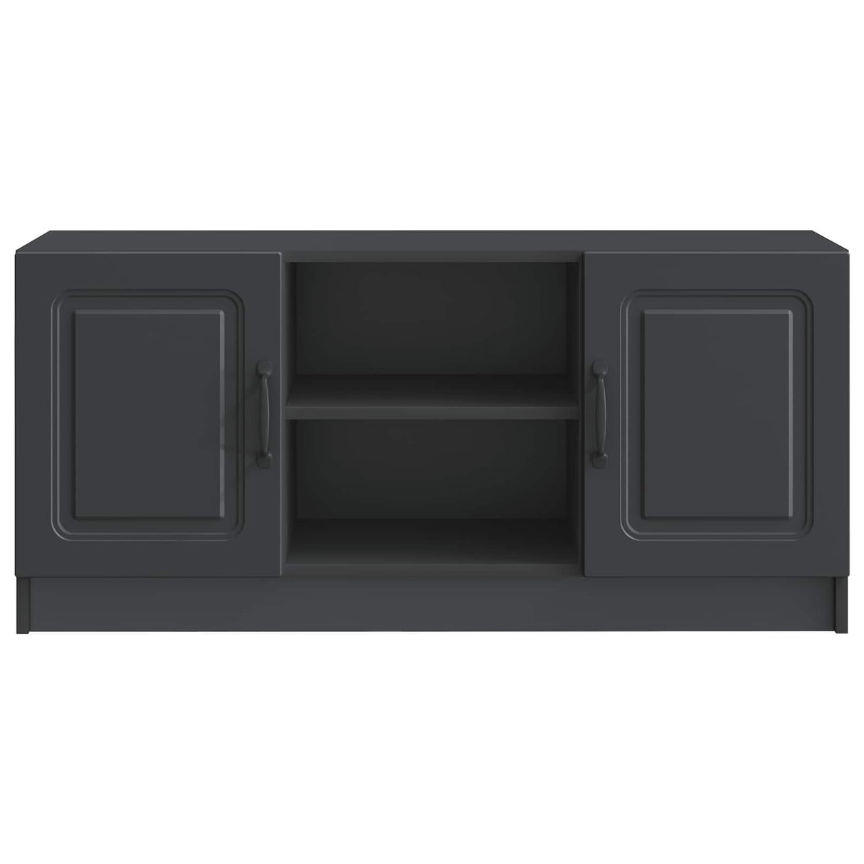 vidaXL TV Kast Zwart 102 x 34,5 x 47 cm Bewerkt hout