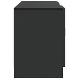 vidaXL TV Kast Zwart 102 x 34,5 x 47 cm Bewerkt hout