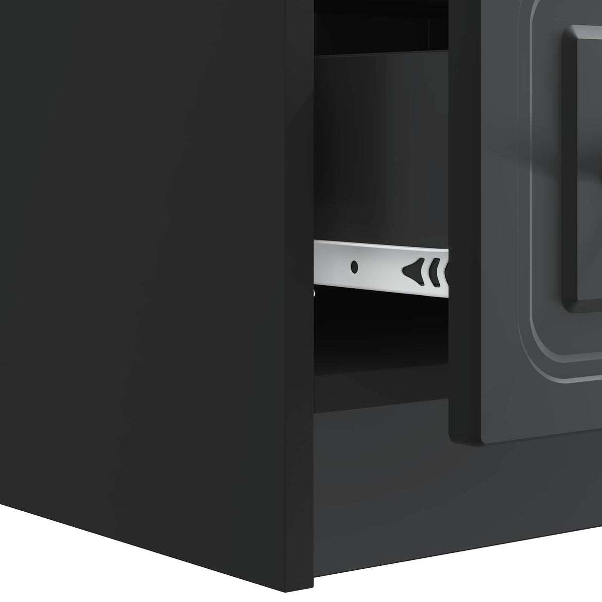 vidaXL TV Kast met lade Zwart 147 x 34,5 x 27 cm Bewerkt hout