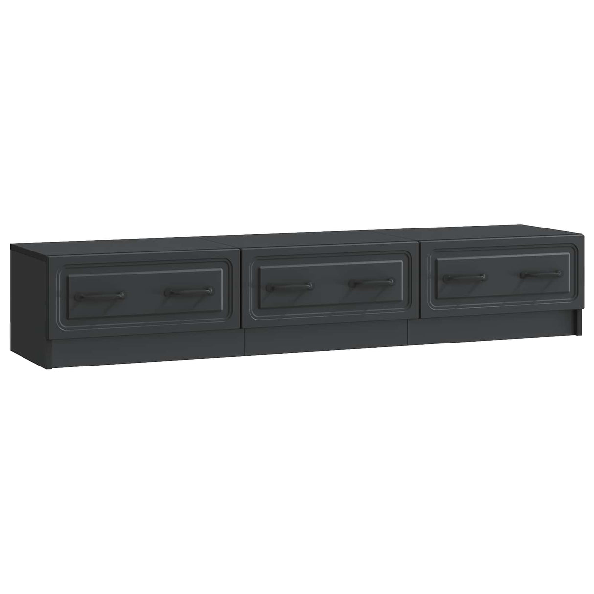 vidaXL TV Kast met lade Zwart 147 x 34,5 x 27 cm Bewerkt hout
