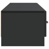 vidaXL TV Kast met lade Zwart 147 x 34,5 x 27 cm Bewerkt hout