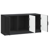 vidaXL TV Kast Zwart 99 x 34,5 x 47 cm Bewerkt hout