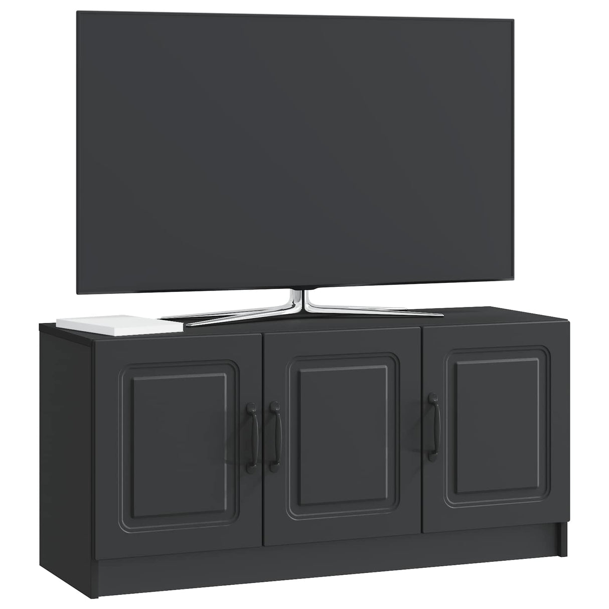 vidaXL TV Kast Zwart 99 x 34,5 x 47 cm Bewerkt hout