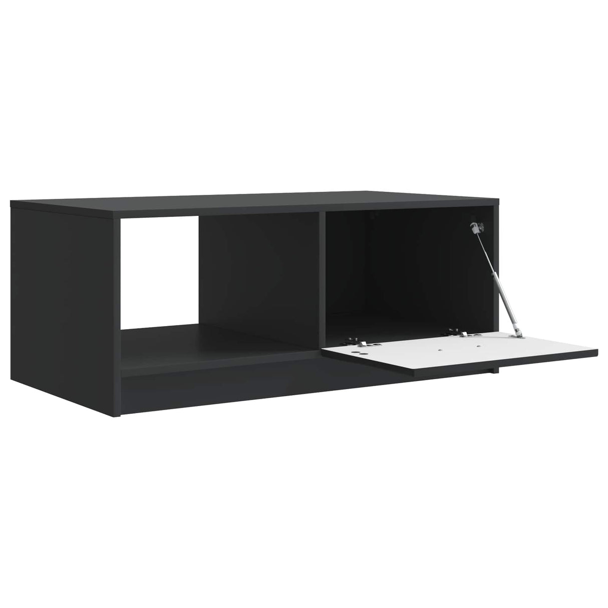 vidaXL Coffee Table Black 90 x 50 x 37 cm Engineered Wood