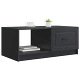 vidaXL Coffee Table Black 90 x 50 x 37 cm Engineered Wood
