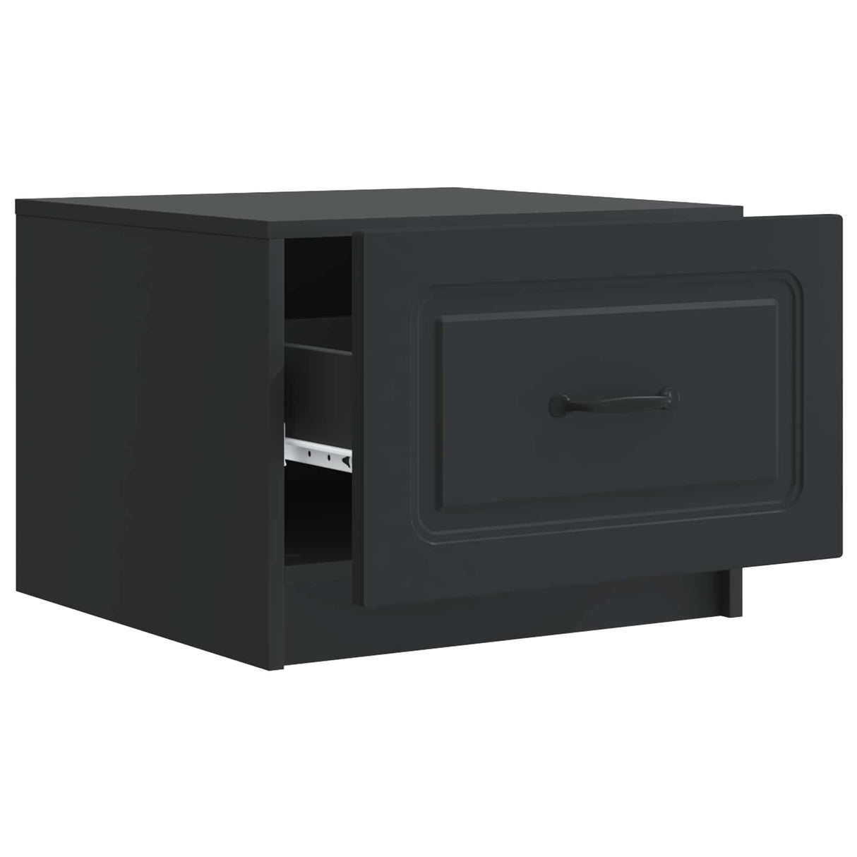 vidaXL Salontafel met lade Zwart 49 x 50 x 37 cm Bewerkt hout