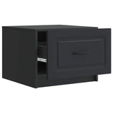 vidaXL Salontafel met lade Zwart 49 x 50 x 37 cm Bewerkt hout