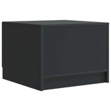 vidaXL Salontafel met lade Zwart 49 x 50 x 37 cm Bewerkt hout