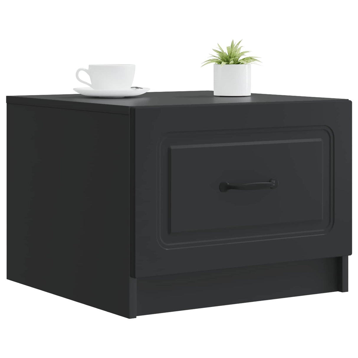 vidaXL Salontafel met lade Zwart 49 x 50 x 37 cm Bewerkt hout