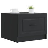 vidaXL Salontafel met lade Zwart 49 x 50 x 37 cm Bewerkt hout