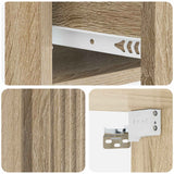 vidaXL Muurbevestigde Nachttafel 2 pcs Sonoma Eiken 33 x 34,5 x 20 cm