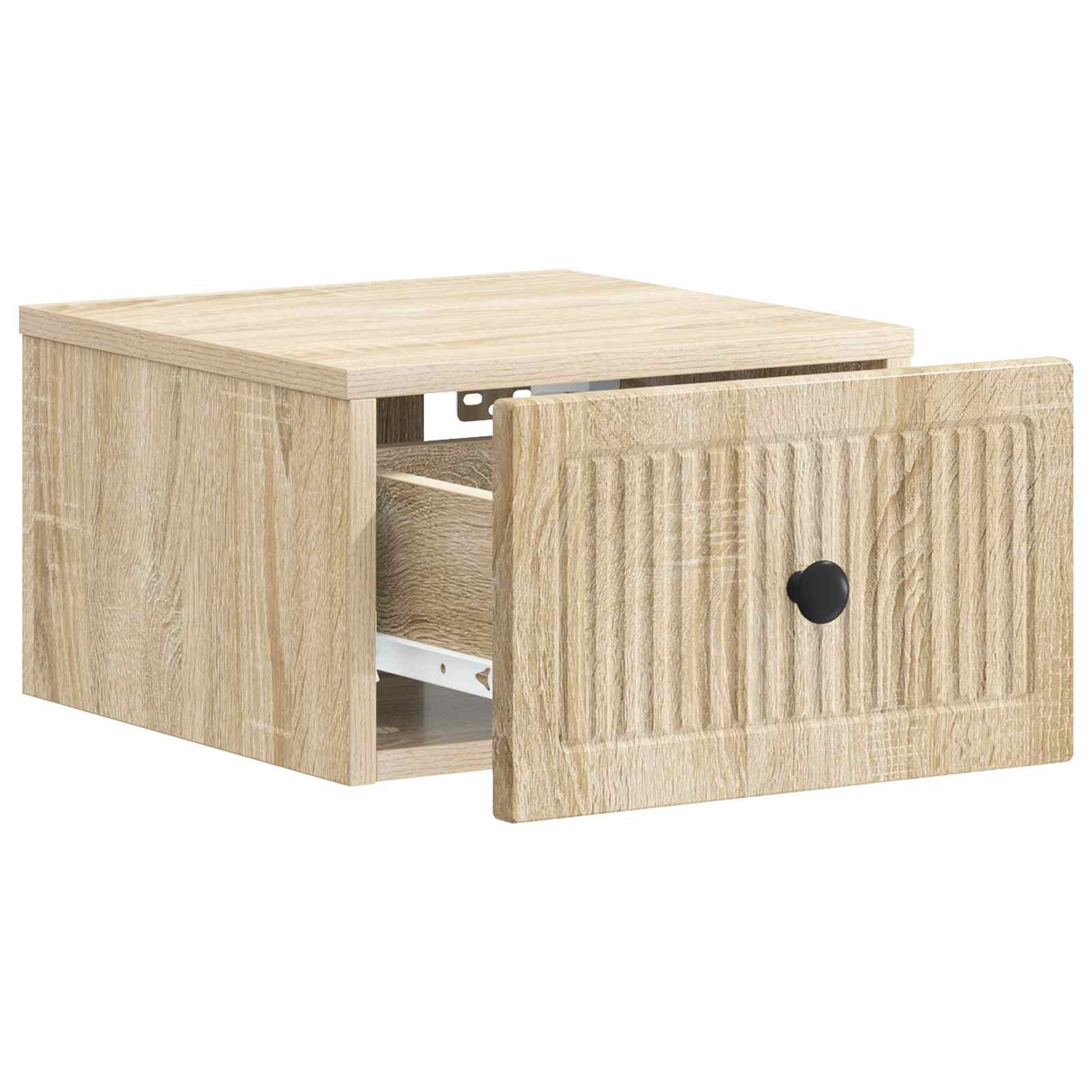 vidaXL Muurbevestigde Nachttafel 2 pcs Sonoma Eiken 33 x 34,5 x 20 cm