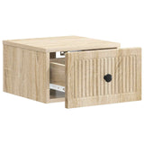 vidaXL Muurbevestigde Nachttafel 2 pcs Sonoma Eiken 33 x 34,5 x 20 cm