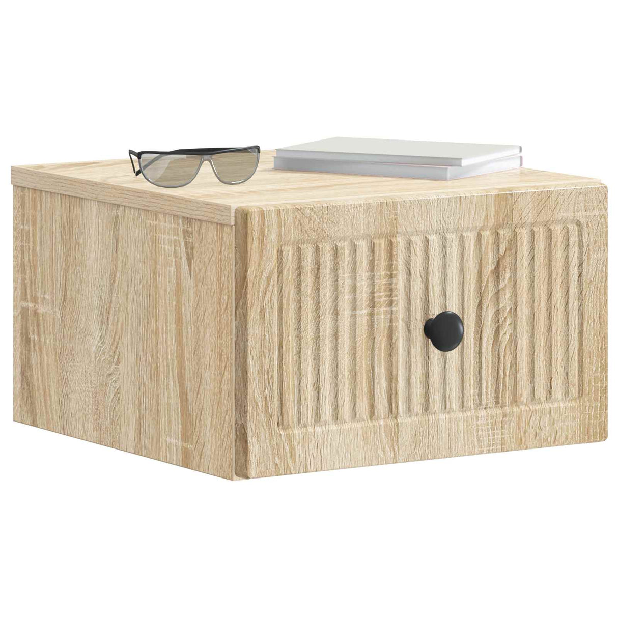 vidaXL Muurbevestigde Nachttafel 2 pcs Sonoma Eiken 33 x 34,5 x 20 cm