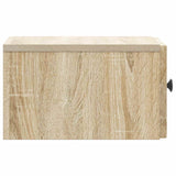 vidaXL Muurbevestigde Nachttafel 2 pcs Sonoma Eiken 33 x 34,5 x 20 cm
