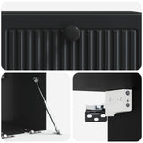 vidaXL Wall-Mounted TV Cabinet Black 59.5x41x30 cm Engineered Wood