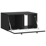 vidaXL Wall-Mounted TV Cabinet Black 59.5x41x30 cm Engineered Wood