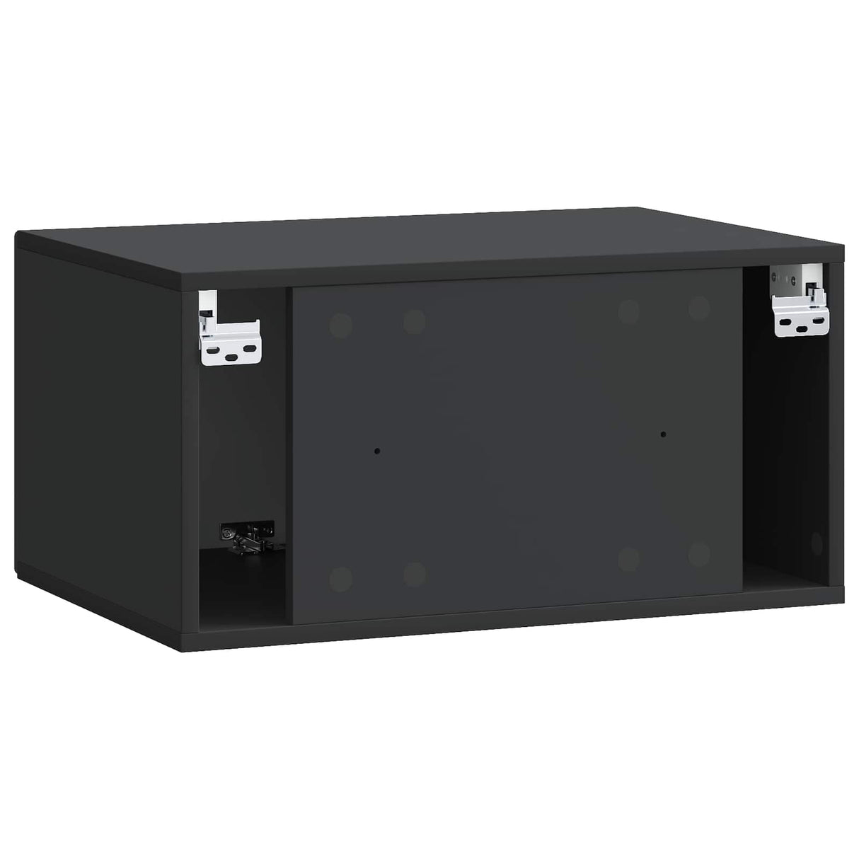 vidaXL Wall-Mounted TV Cabinet Black 59.5x41x30 cm Engineered Wood