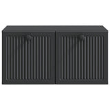 vidaXL Wall-Mounted TV Cabinet Black 59.5x41x30 cm Engineered Wood