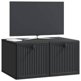 vidaXL Wall-Mounted TV Cabinet Black 59.5x41x30 cm Engineered Wood