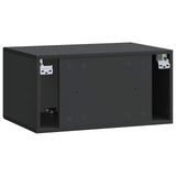vidaXL Wandmontage TV-kast Zwart 59,5 x 41 x 30 cm Bewerkt hout