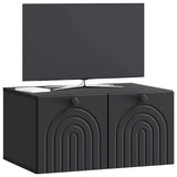 vidaXL Wandmontage TV-kast Zwart 59,5 x 41 x 30 cm Bewerkt hout