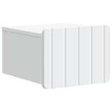 vidaXL Muurbevestigde Nachttafel met lade 2 pcs Wit 33 x 34,5 x 24 cm