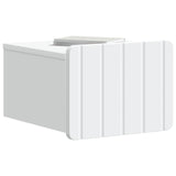 vidaXL Muurbevestigde Nachttafel met lade 2 pcs Wit 33 x 34,5 x 24 cm