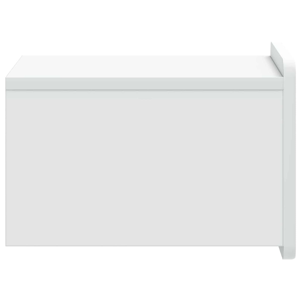 vidaXL Muurbevestigde Nachttafel met lade 2 pcs Wit 33 x 34,5 x 24 cm