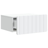 vidaXL Muurbevestigde Nachttafel met lade 2 pcs Wit 49 x 34,5 x 24 cm