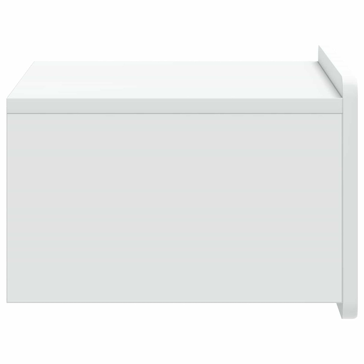 vidaXL Muurbevestigde Nachttafel met lade 2 pcs Wit 49 x 34,5 x 24 cm