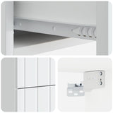 vidaXL Wall-Mounted Nightstand with Drawer 2 pcs White 33 x 34.5 x 43 cm