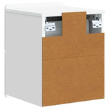 vidaXL Wall-Mounted Nightstand with Drawer 2 pcs White 33 x 34.5 x 43 cm