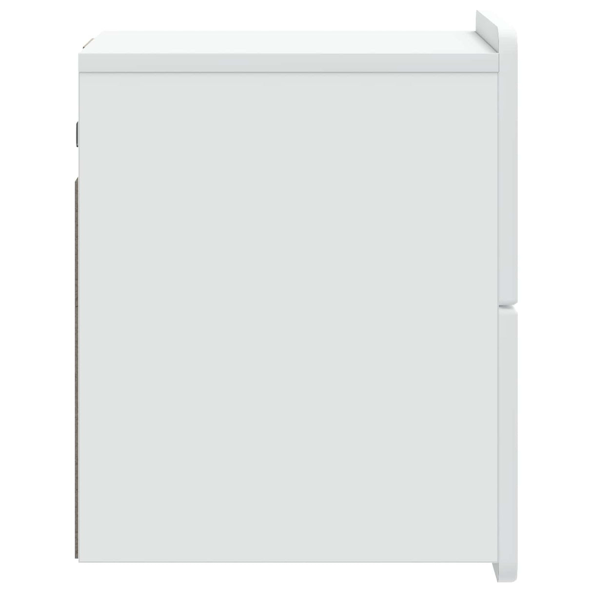 vidaXL Wall-Mounted Nightstand with Drawer 2 pcs White 33 x 34.5 x 43 cm
