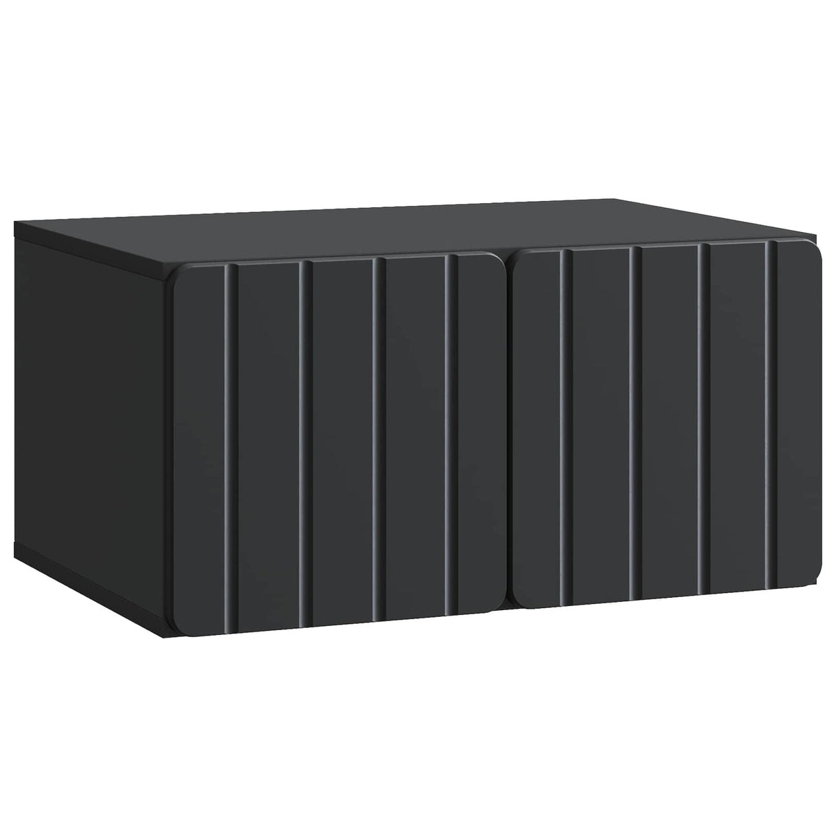 vidaXL Wall-Mounted TV Cabinet Black 59.5x41x30 cm Engineered Wood
