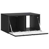 vidaXL Wall-Mounted TV Cabinet Black 59.5x41x30 cm Engineered Wood