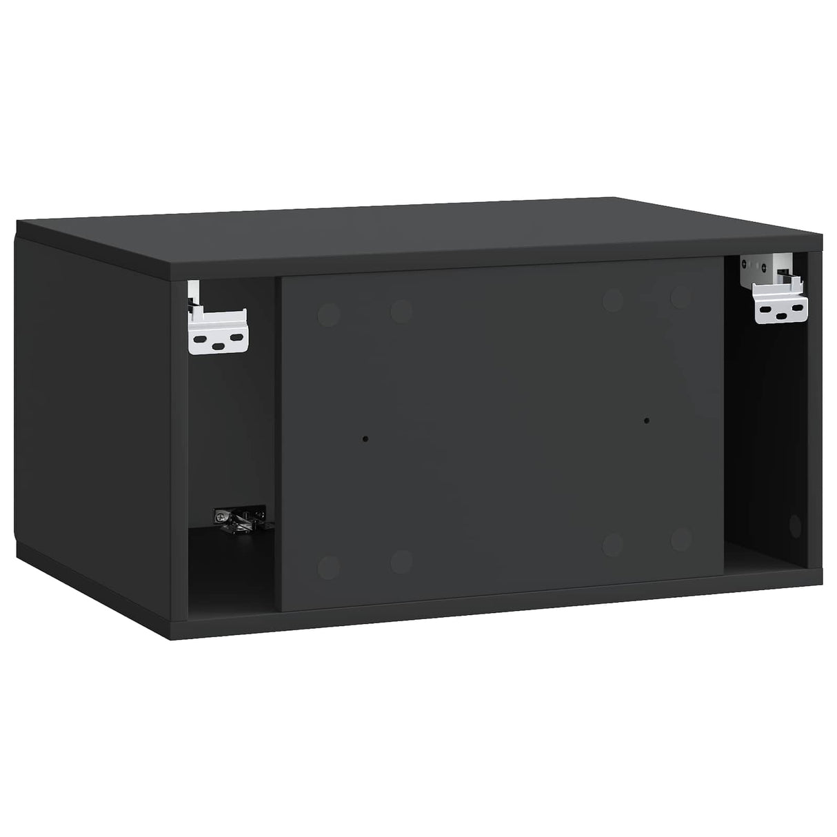 vidaXL Wall-Mounted TV Cabinet Black 59.5x41x30 cm Engineered Wood