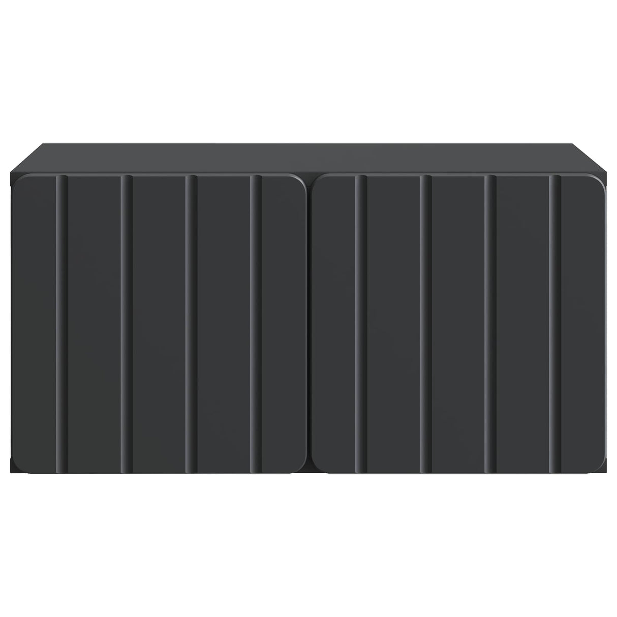 vidaXL Wall-Mounted TV Cabinet Black 59.5x41x30 cm Engineered Wood