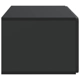 vidaXL Wall-Mounted TV Cabinet Black 59.5x41x30 cm Engineered Wood