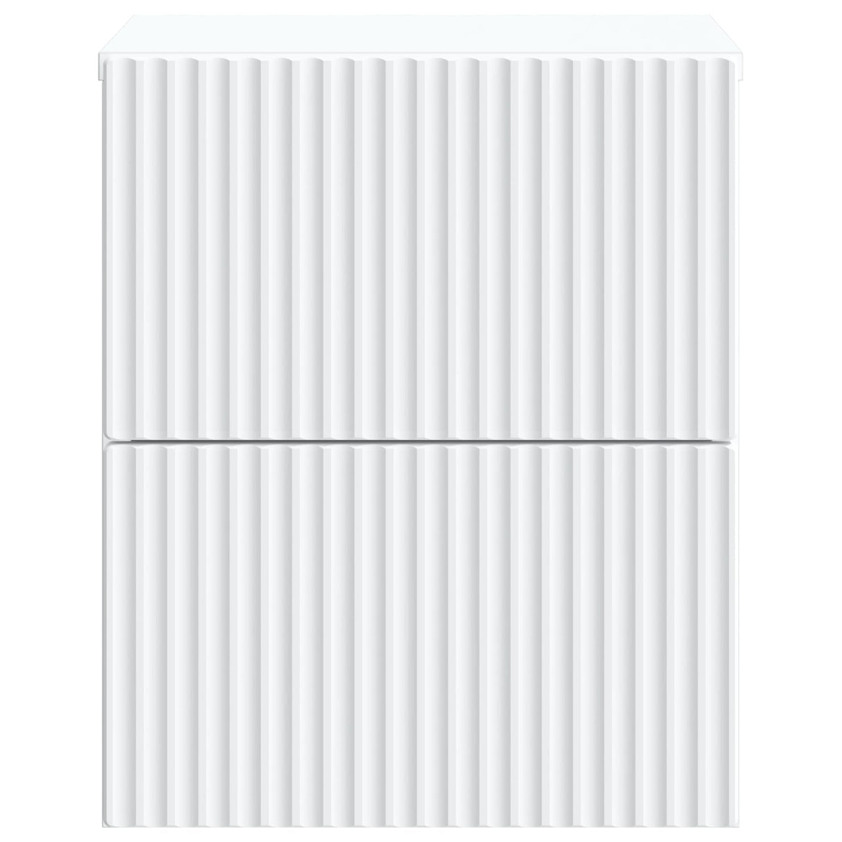 vidaXL Muurbevestigde Nachttafel met lade 2 pcs Wit 33 x 34,5 x 40 cm