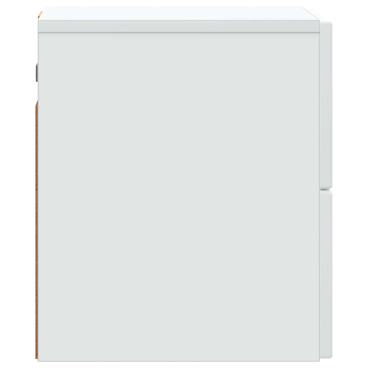vidaXL Muurbevestigde Nachttafel met lade 2 pcs Wit 33 x 34,5 x 40 cm