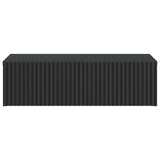 vidaXL Wandgemonteerde Zijtafel Zwart 59 x 34,5 x 17 cm Bewerkt hout