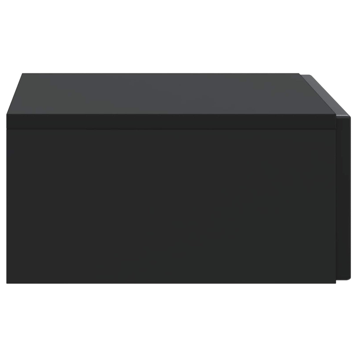 vidaXL Wandgemonteerde Zijtafel Zwart 59 x 34,5 x 17 cm Bewerkt hout