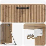 vidaXL Wandmontage TV-kast Artisanaal eiken 98 x 31 x 30 cm