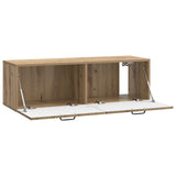 vidaXL Wandmontage TV-kast Artisanaal eiken 98 x 31 x 30 cm