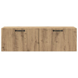 vidaXL Wandmontage TV-kast Artisanaal eiken 98 x 31 x 30 cm