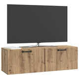 vidaXL Wandmontage TV-kast Artisanaal eiken 98 x 31 x 30 cm