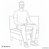 vidaXL Opslagottoman Donkergrijs