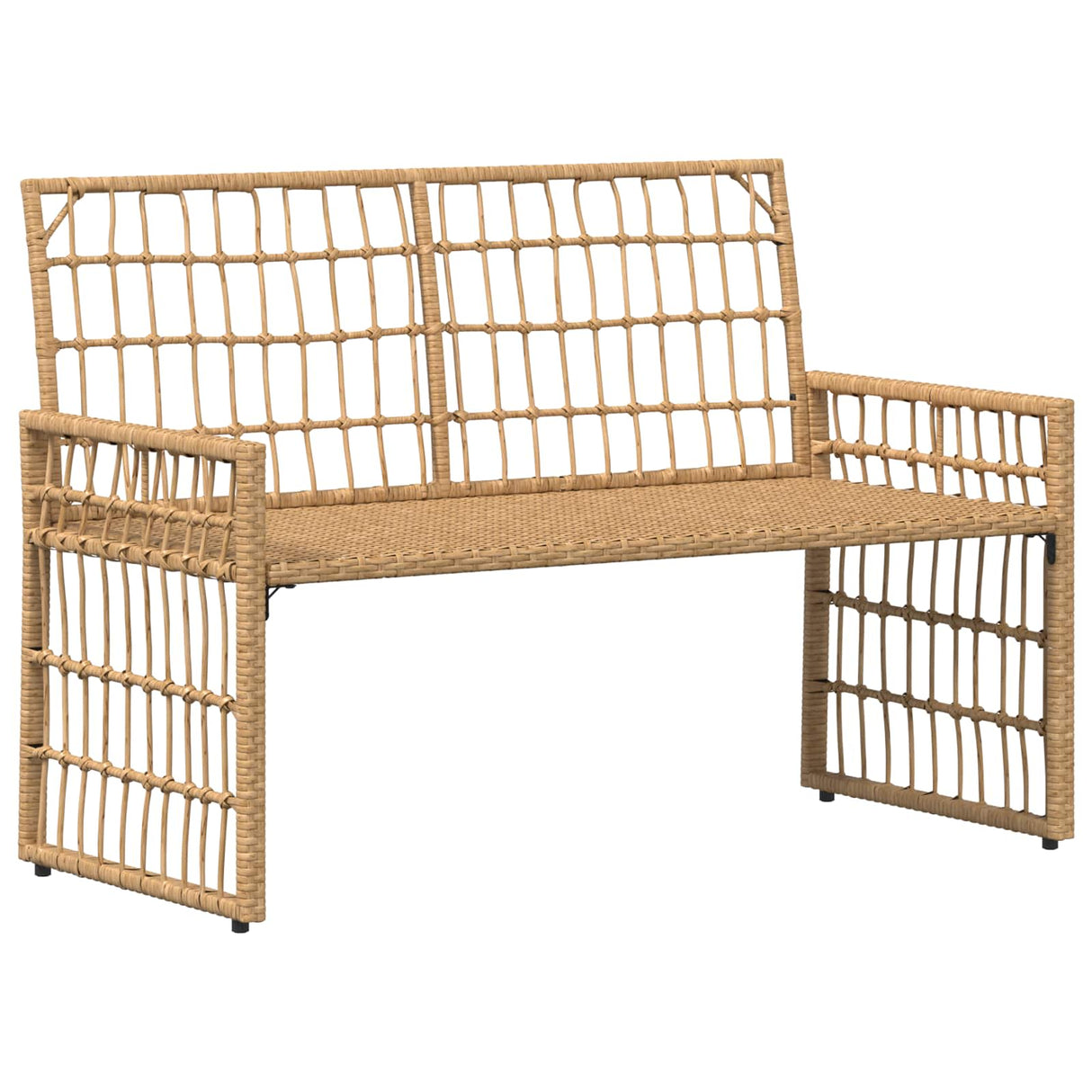 vidaXL Tuinbank Effen Zwart en Donker Grijs 116 x 55 x 82 cm