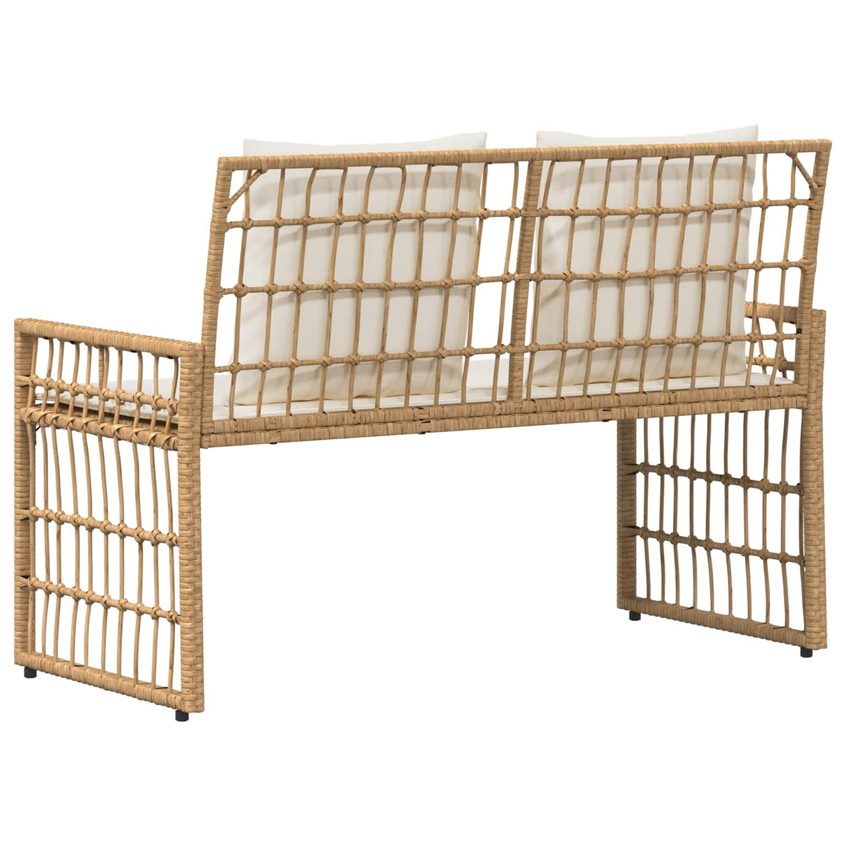 vidaXL Tuinbank Effen Zwart en Donker Grijs 116 x 55 x 82 cm